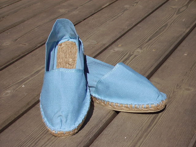 Espadrilles bleu ciel taille 45