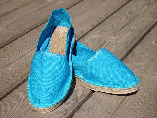 Espadrilles turquoise taille 35