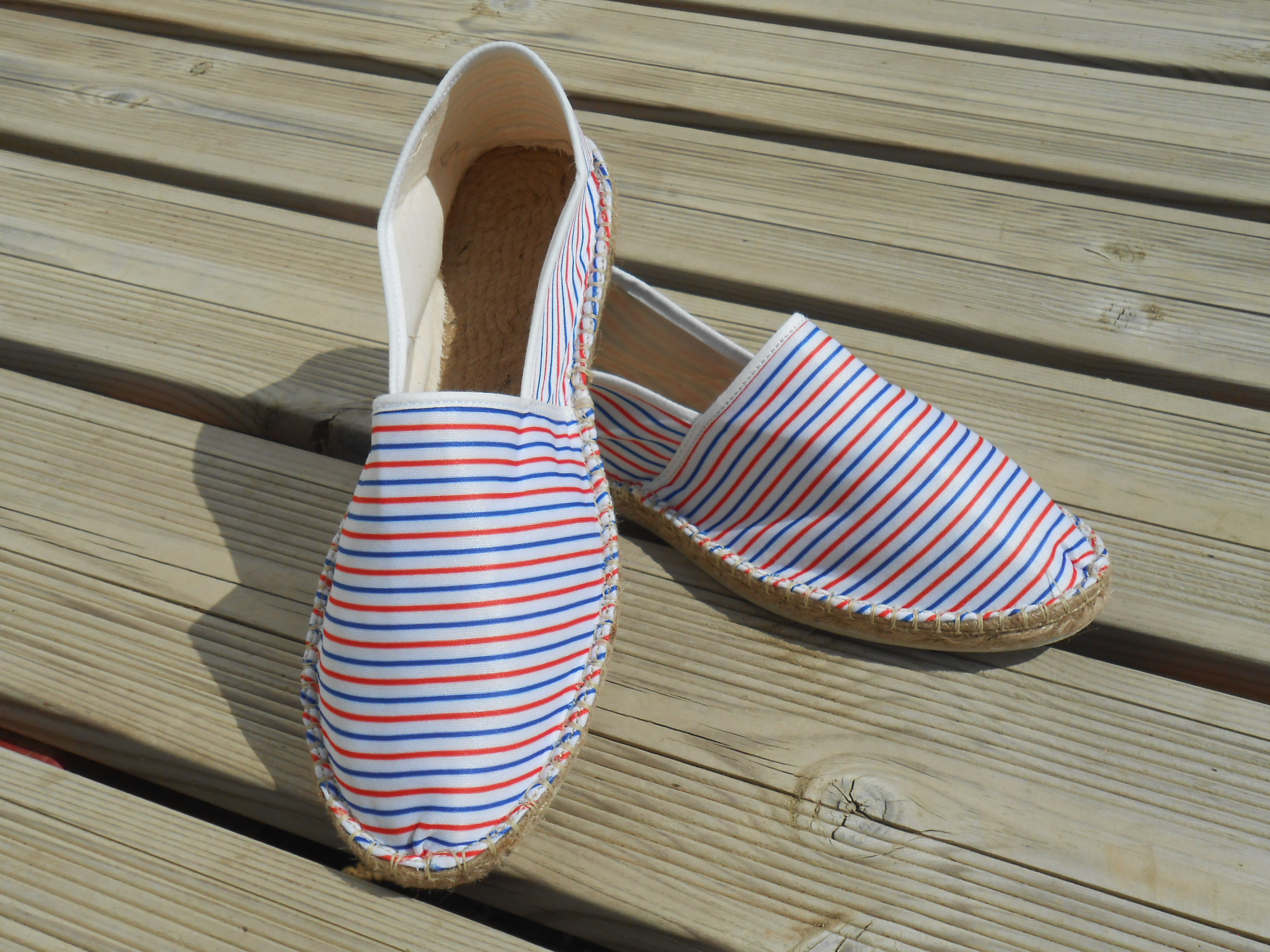 Espadrilles bleu blanc rouge taille 38