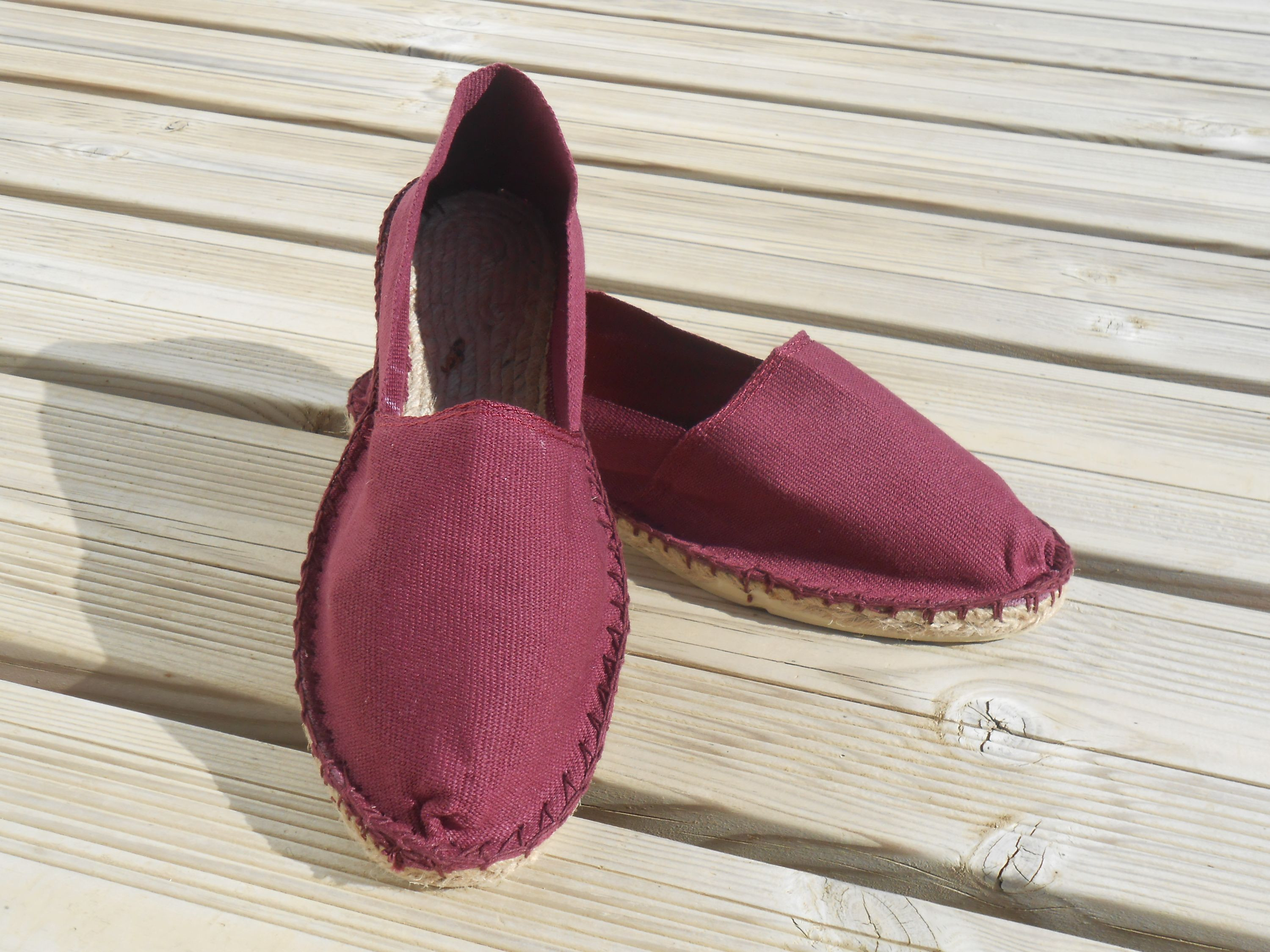 Espadrilles rouge bordeaux taille 41