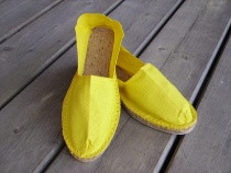 Espadrilles jaunes taille 46