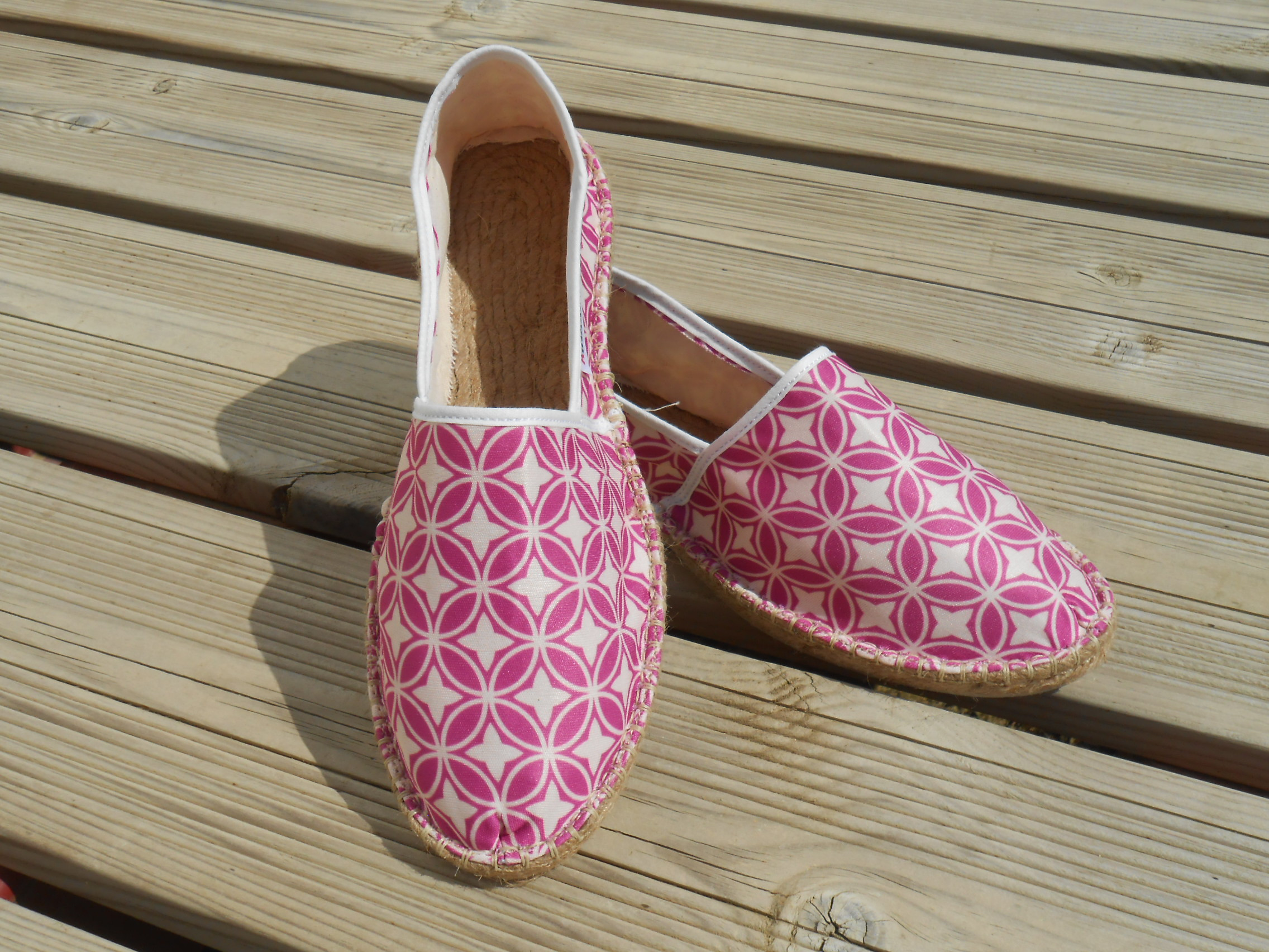 Espadrilles mandala fushia taille 35