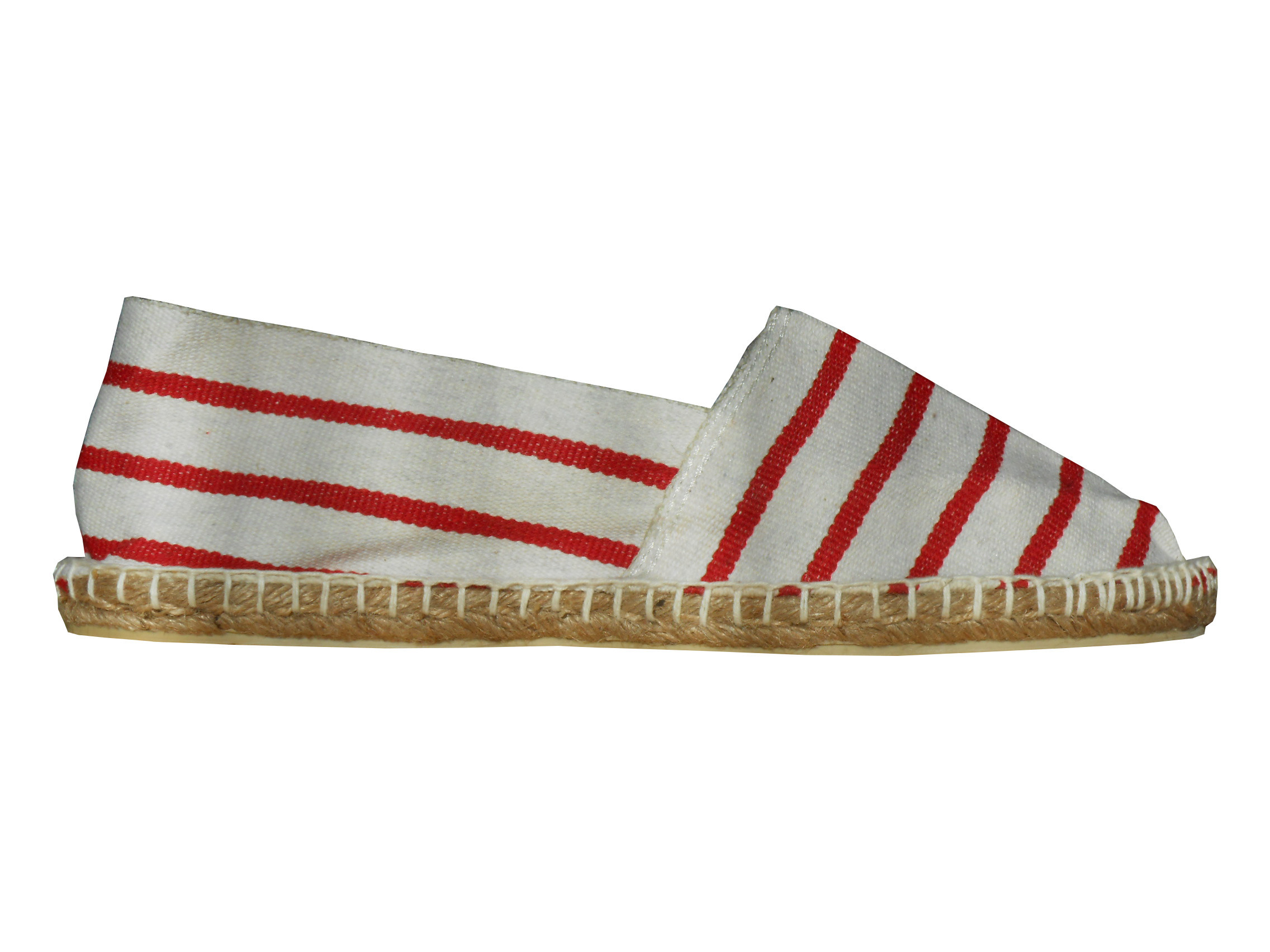 Espadrilles rouge et blanche taille 45