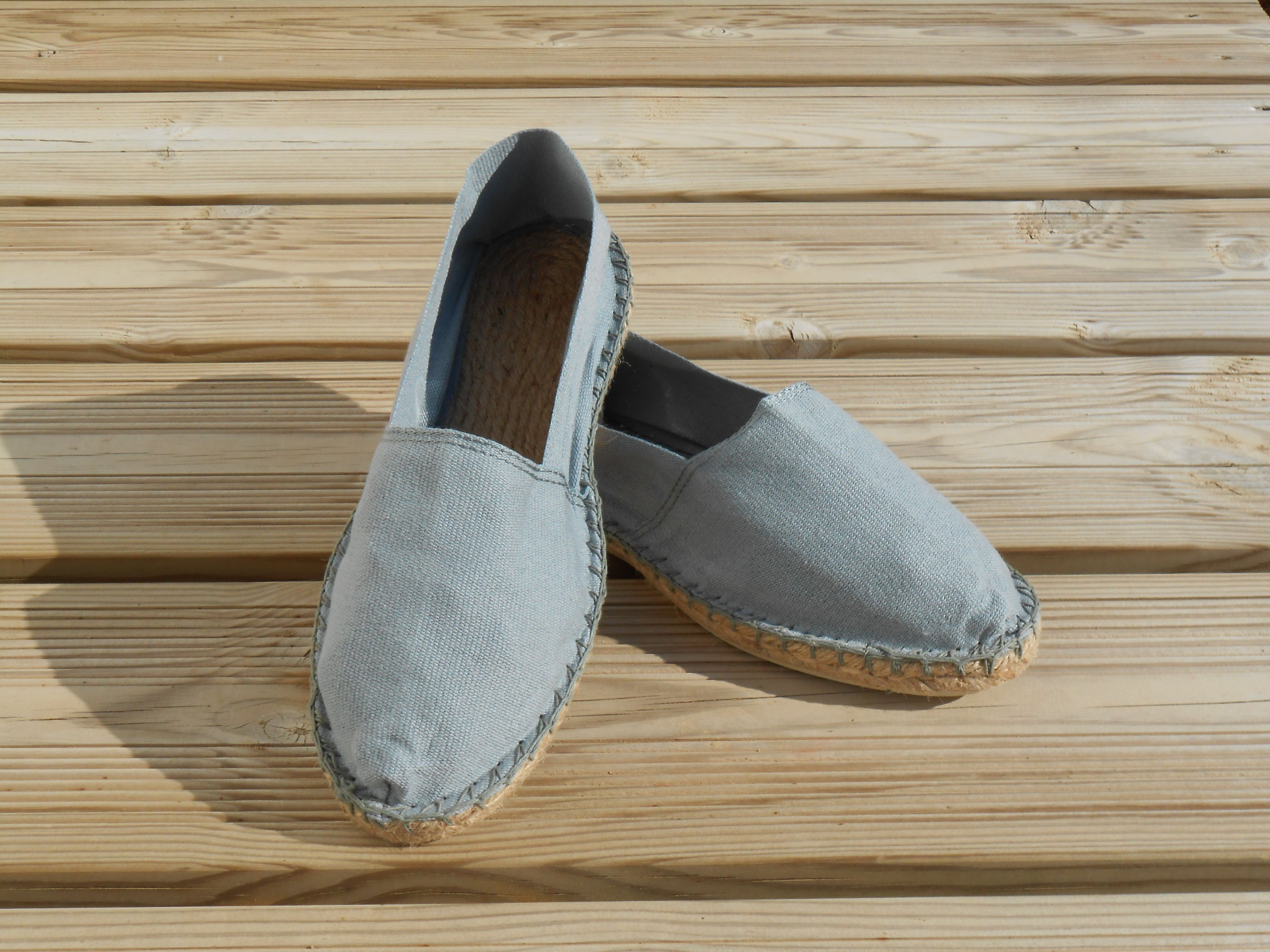 Espadrilles grises taille 46