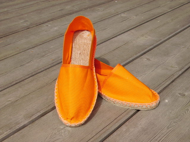 Espadrilles oranges taille 45