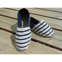 Espadrilles bicolores rayées marines Taille 39