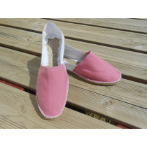 Espadrilles bicolores rose et blanc taille 45