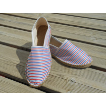 Espadrilles bleu blanc rouge taille 39