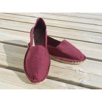 Espadrilles rouge bordeaux taille 42