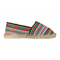 Espadrilles rayées multicolores