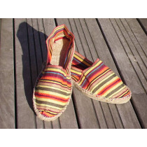 Espadrilles rayées feu taille 39