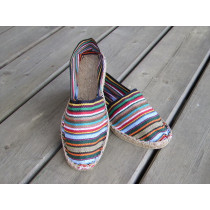 Espadrilles rayées multicolores taille 39