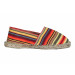 Espadrilles rayées feu