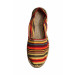 Espadrilles rayées feu