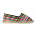 Espadrilles rayées multicolores